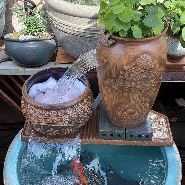 陶土板60/21，水泵40w，弯头，两个流水罐