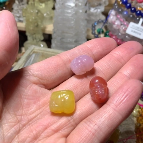 水晶貔貅吊坠未镶嵌阳*：貔貅吊坠三个