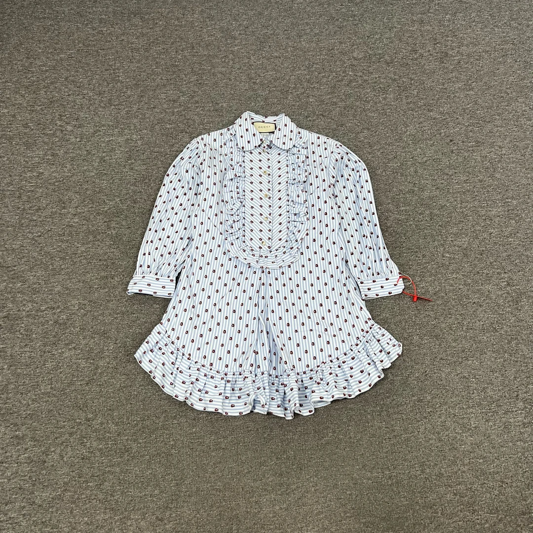 99新 AMIPARIS Gucci 古驰碎花长袖裙 99新