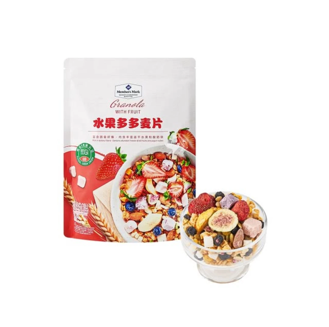 【会员商店】水果多多麦片1KG水果酸奶块膳食纤维即食营养早餐