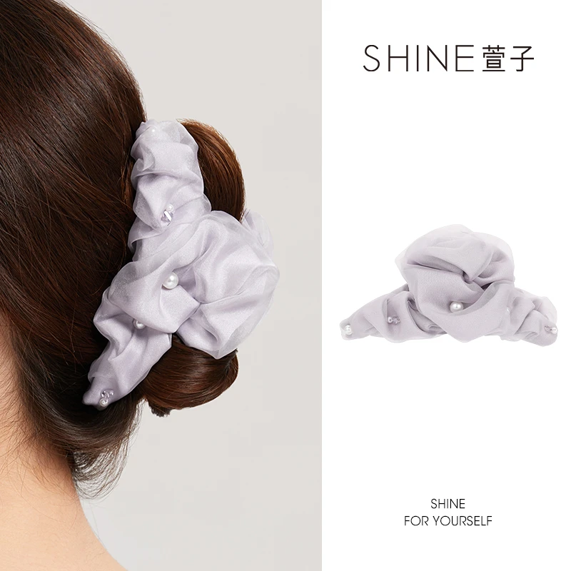 萱子SHINE辫子发饰抓夹仙女风韩版百搭女网红极简风优雅发夹