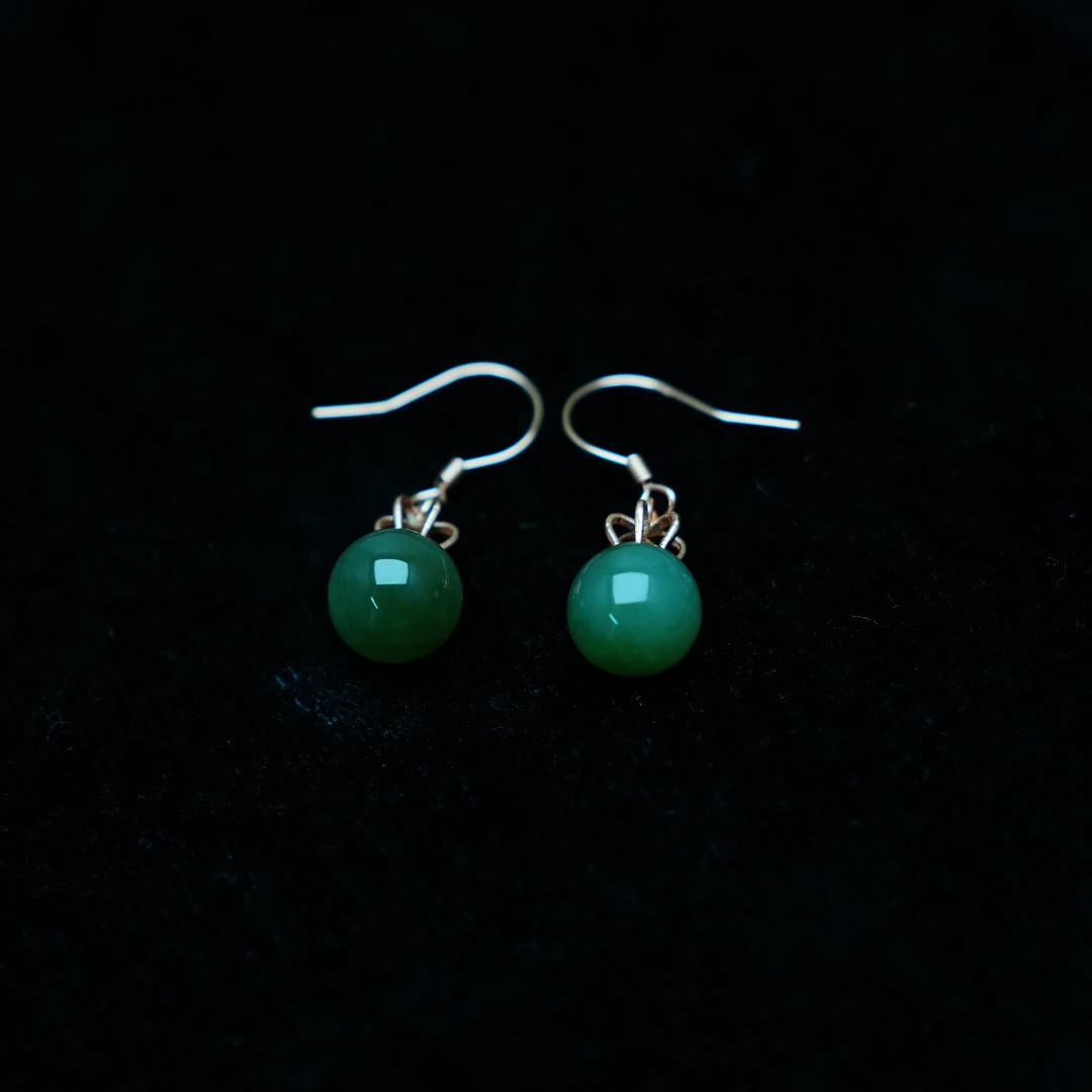 LOT8840 碧玉耳钩