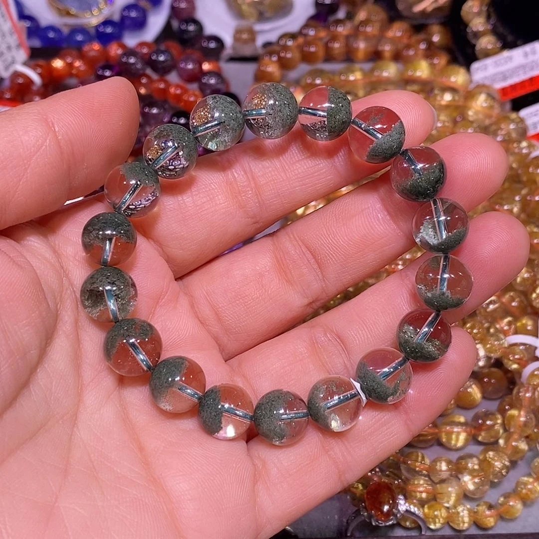 未镶嵌手链水晶藏级绿幽灵10