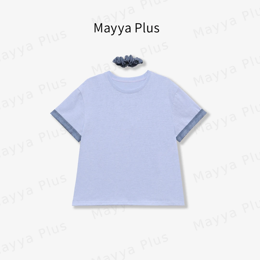 【有风】MayyaPlus麦芽定制简约休闲针织衫T恤百搭短袖上衣32527059