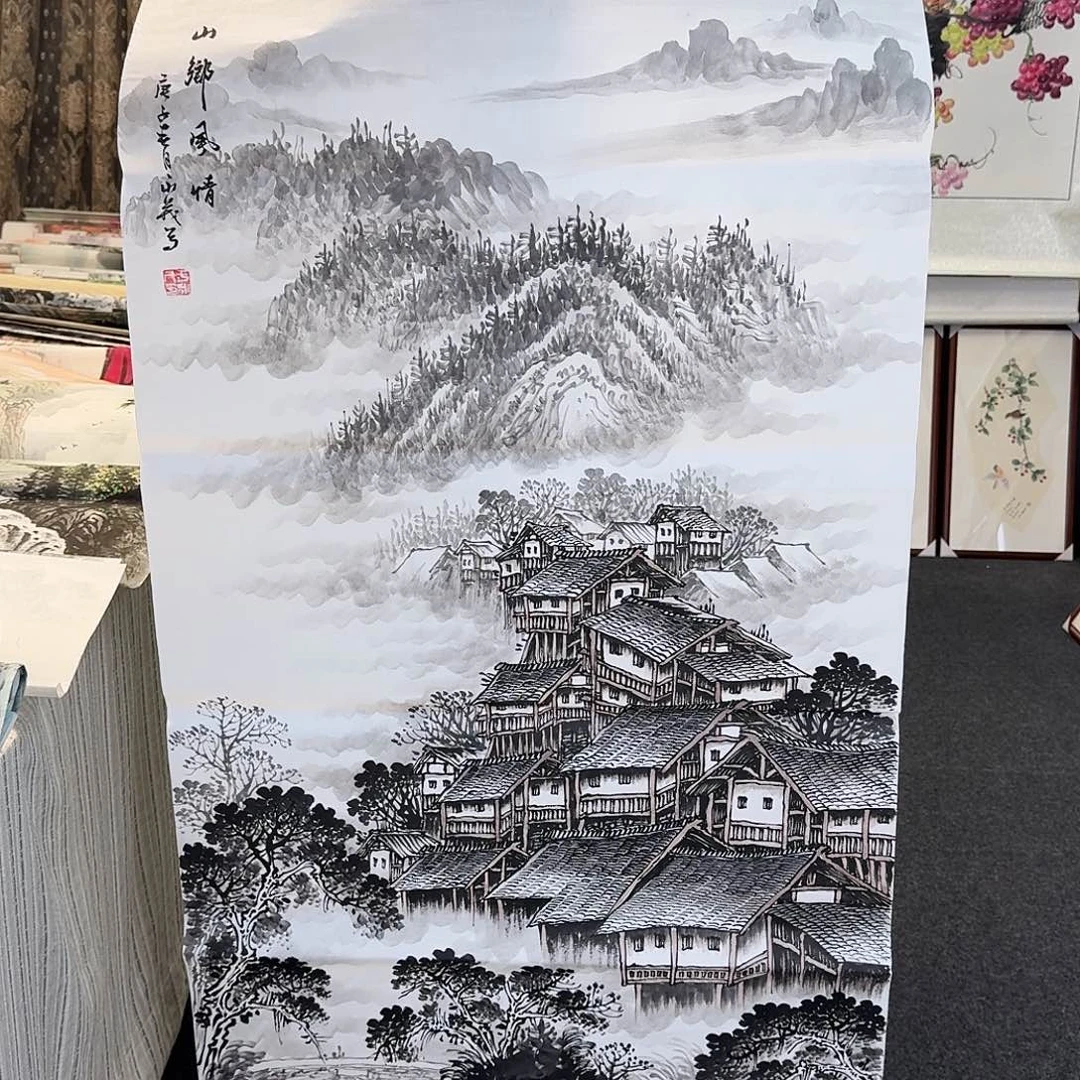 纯手绘国画作品好看