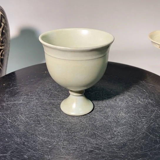 摆件王*塘汝窑天青釉杯子