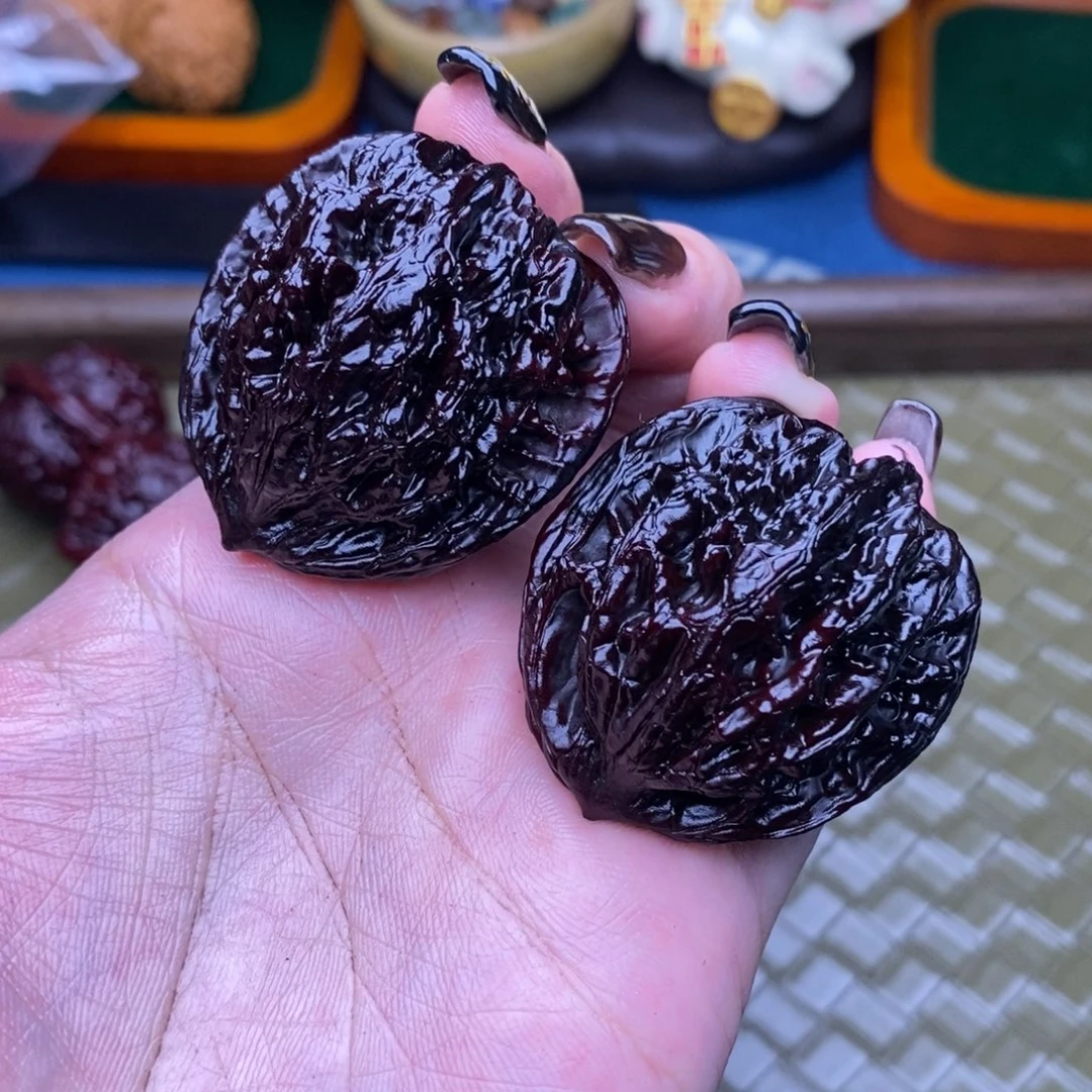 文玩核桃吊坠38彩麦虎