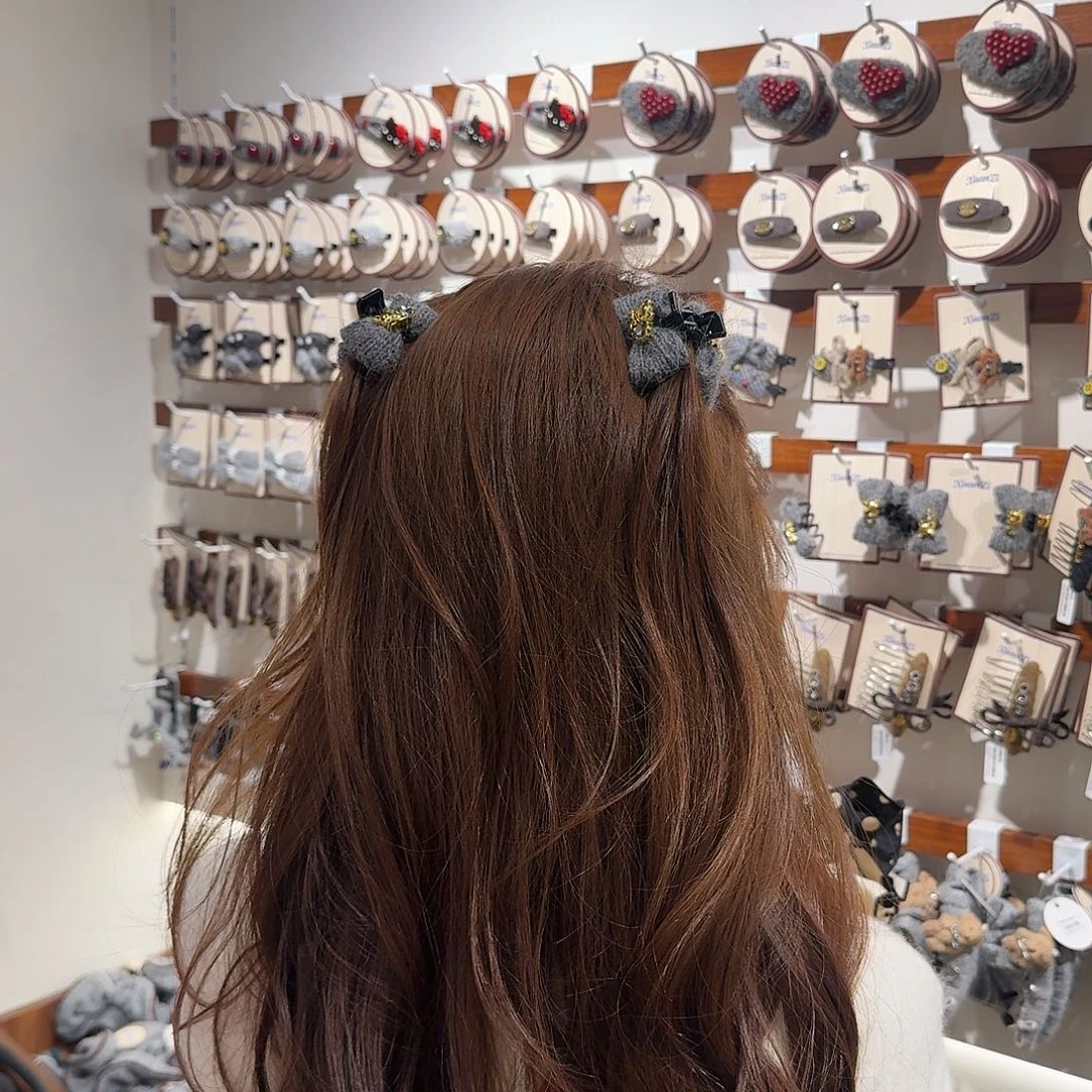 布艺非金属刘海抓夹