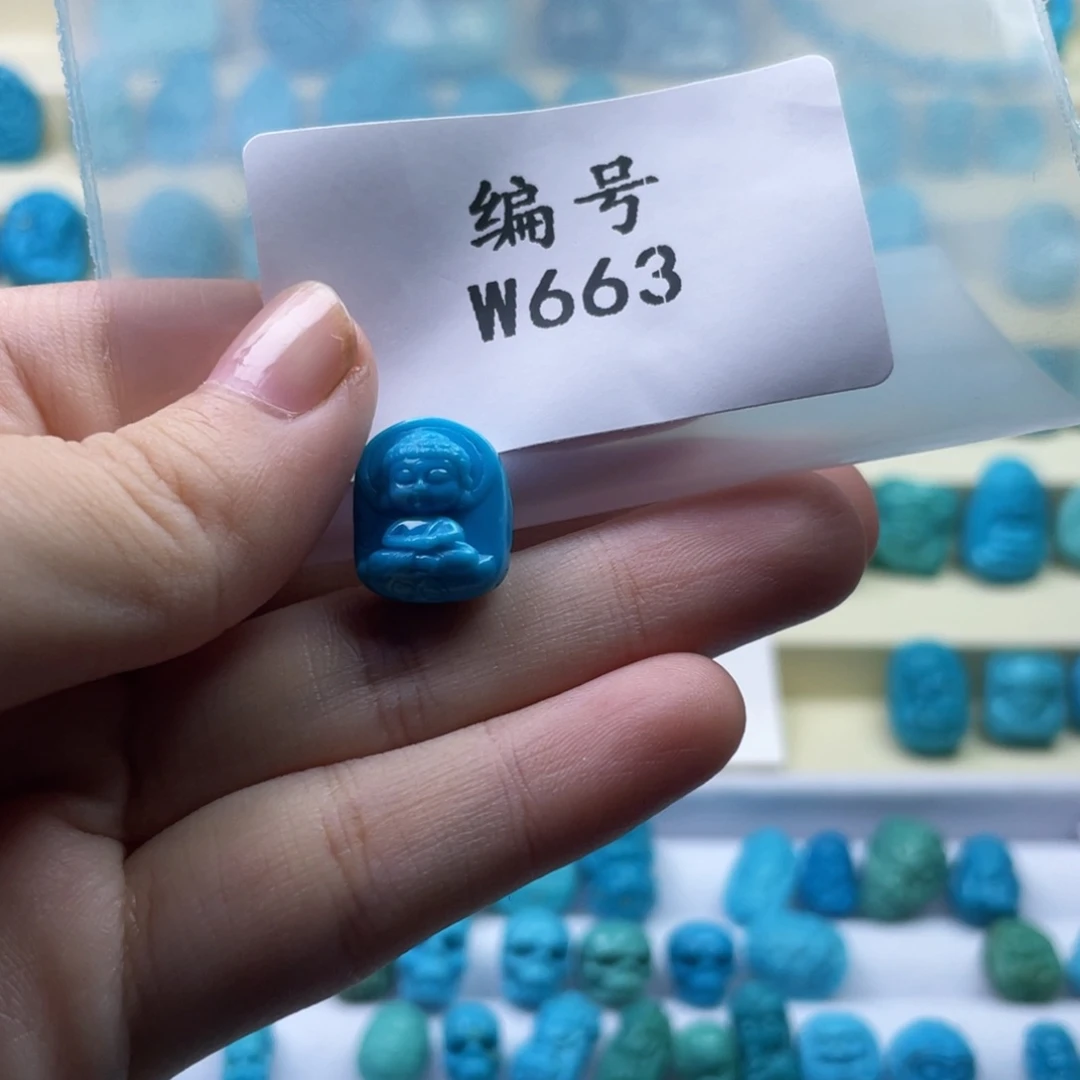 山***鸟绿松石未镶嵌天然原矿绿松石雕件