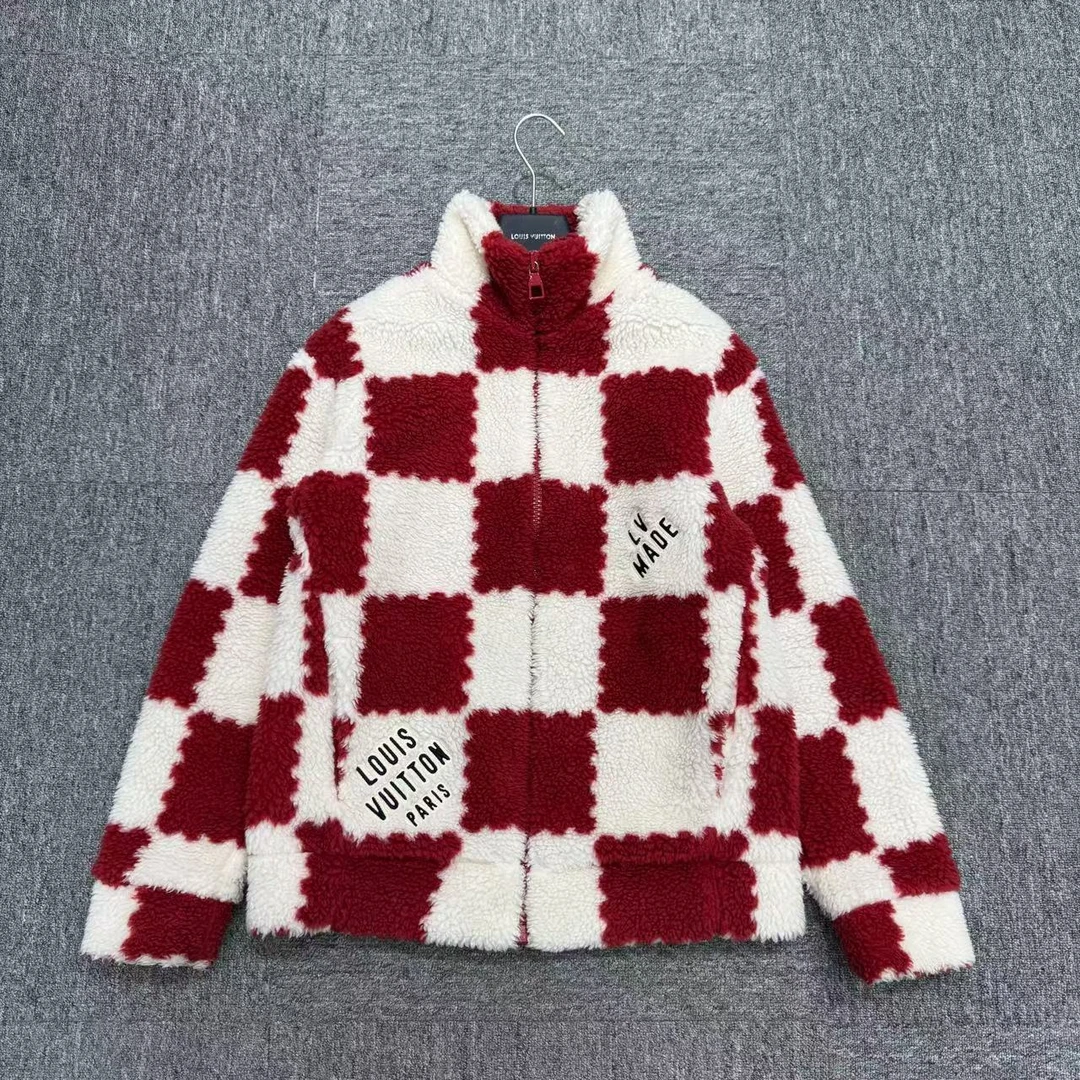 99新 LouisVuitton/路易威登  nigo棋盘格泰迪夹克/s码/13649