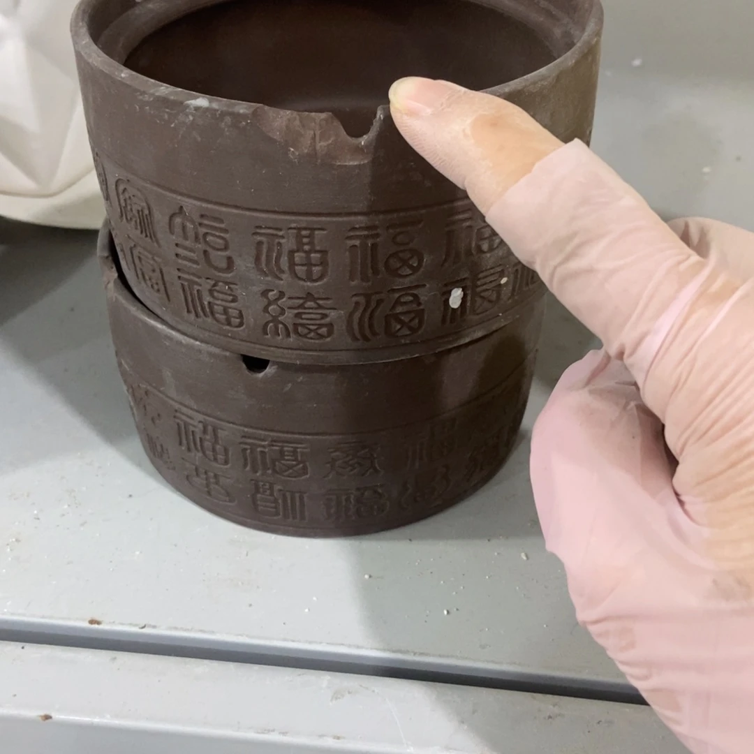 红陶微瑕高温陶瓷花盆