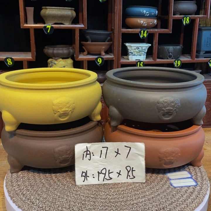 紫砂花盆紫砂花盆