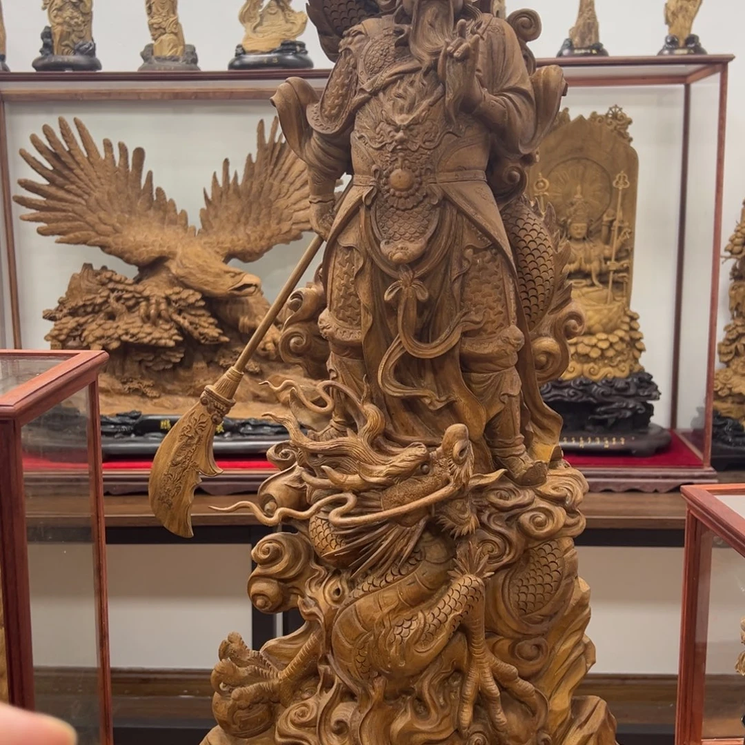 香包老惠安关羽沉香雕刻