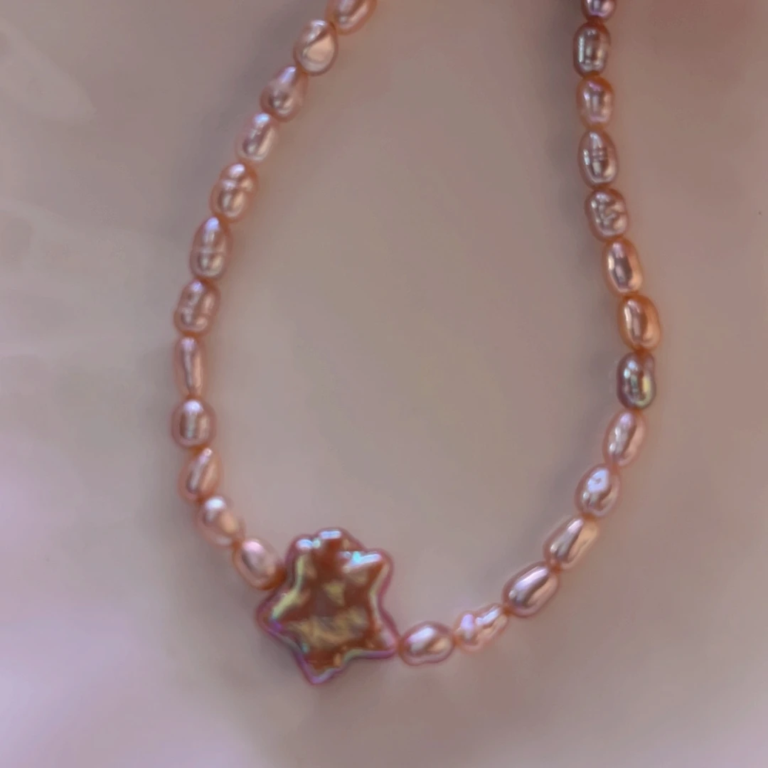 淡水珍珠手绳合金