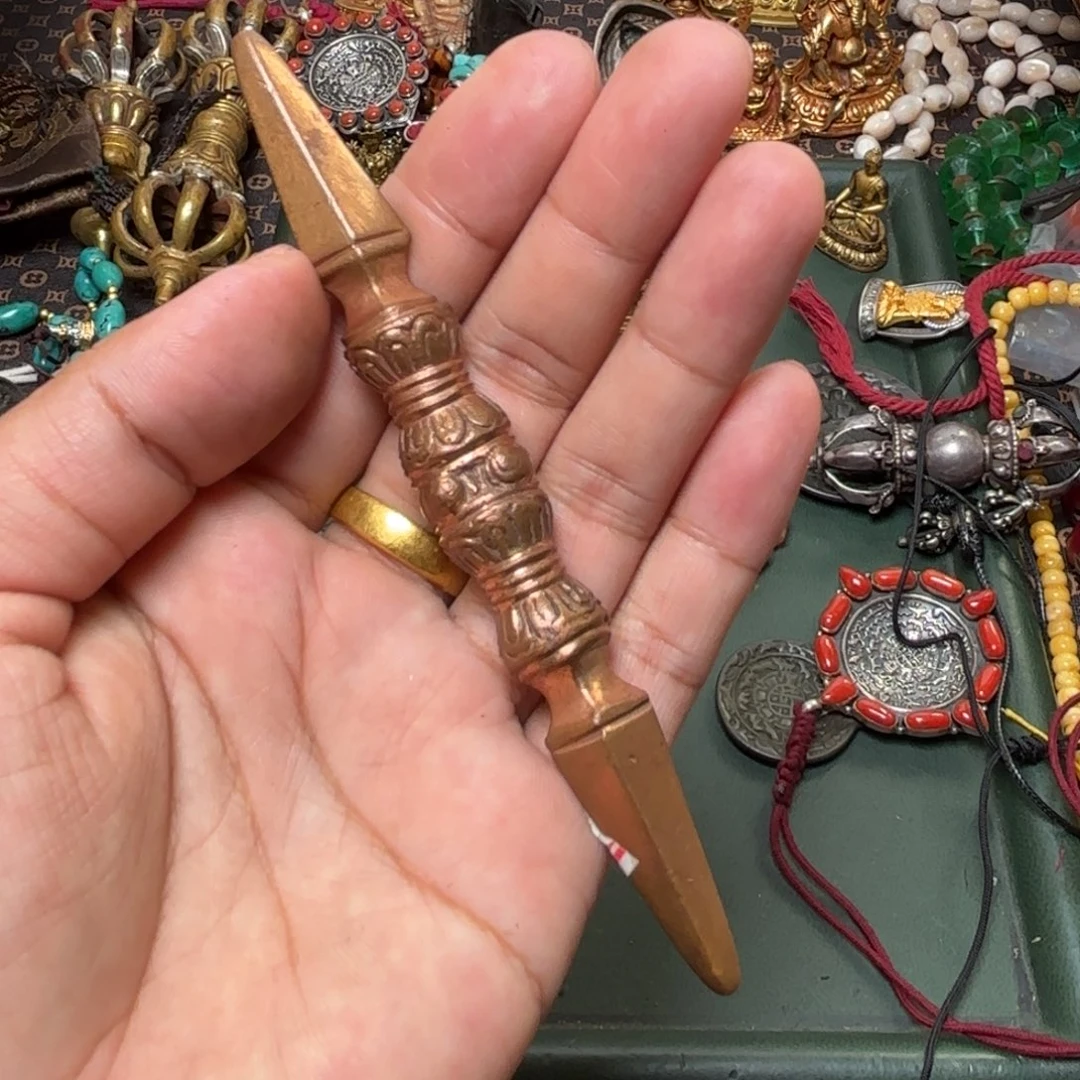 铜星月菩提吊坠项链