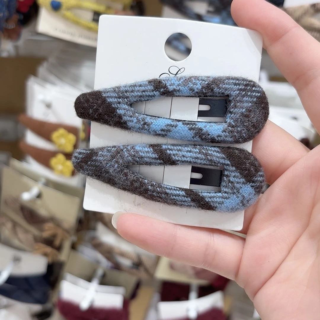 布艺非金属浅蓝水滴拜拜