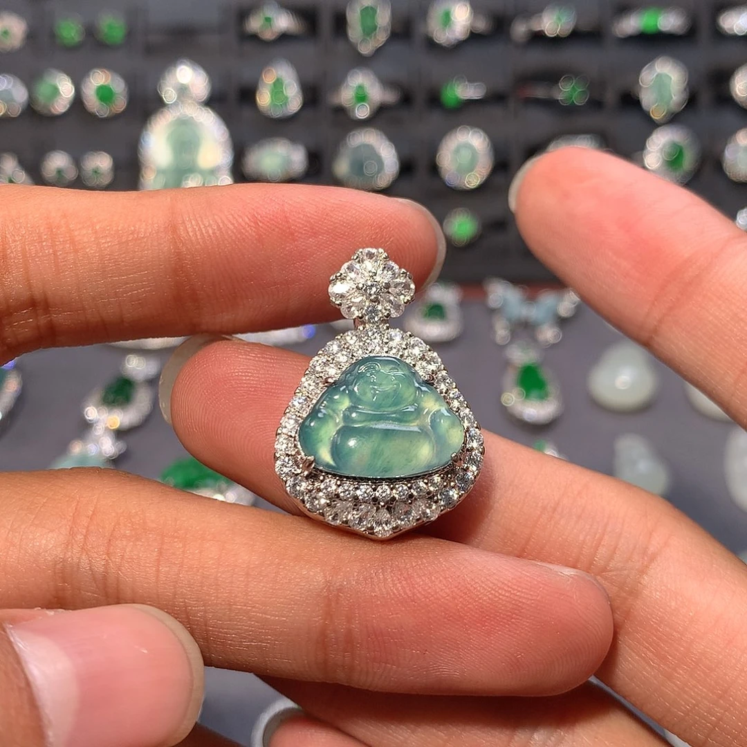 翡翠未镶嵌吊坠(不含链)