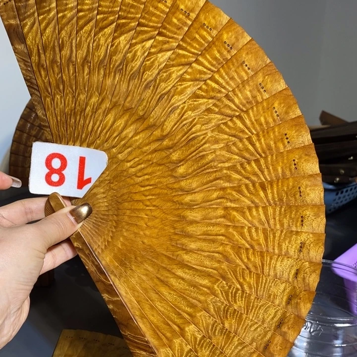 金丝楠春***光金丝楠木扇子