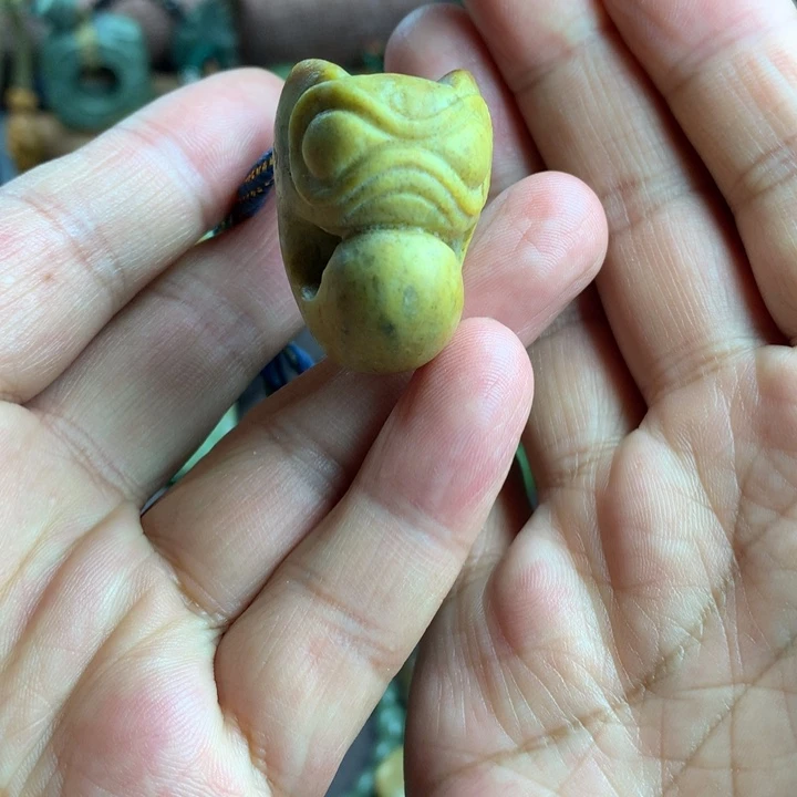 岫岩河磨玉（透闪石质玉）未镶嵌吊坠(赠链)