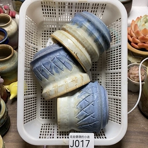 紫砂花盆017微瑕品口径7厘米左右