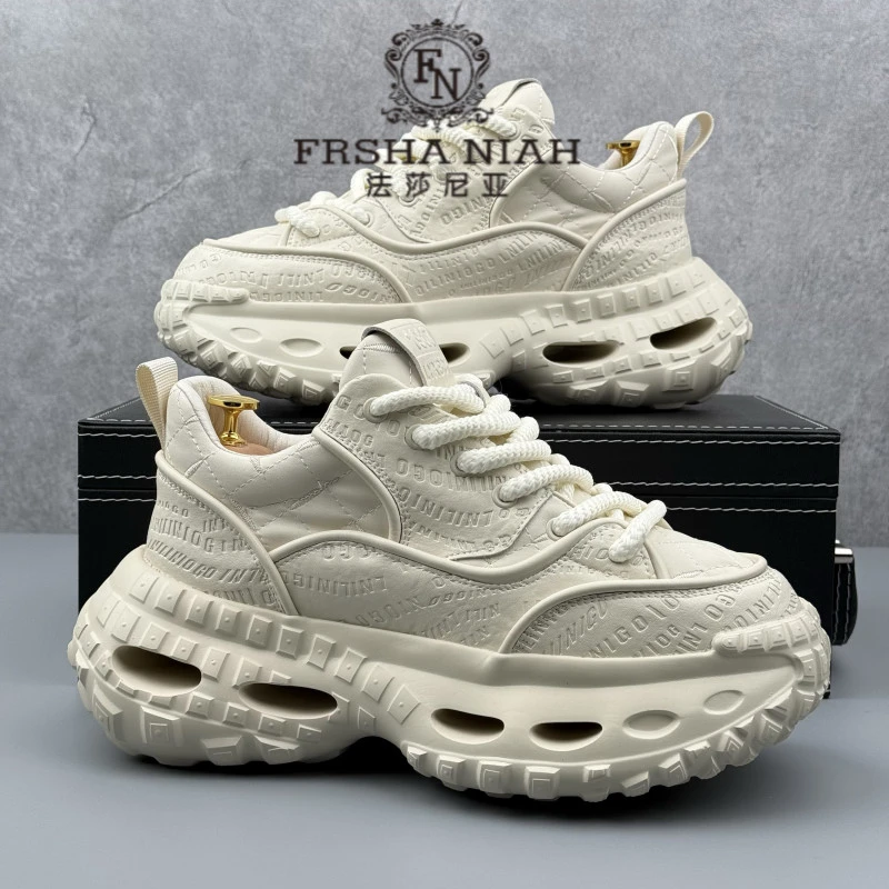 法莎尼亚老爹鞋男2026小众厚底增高男鞋时尚百搭潮流休闲运动鞋子
