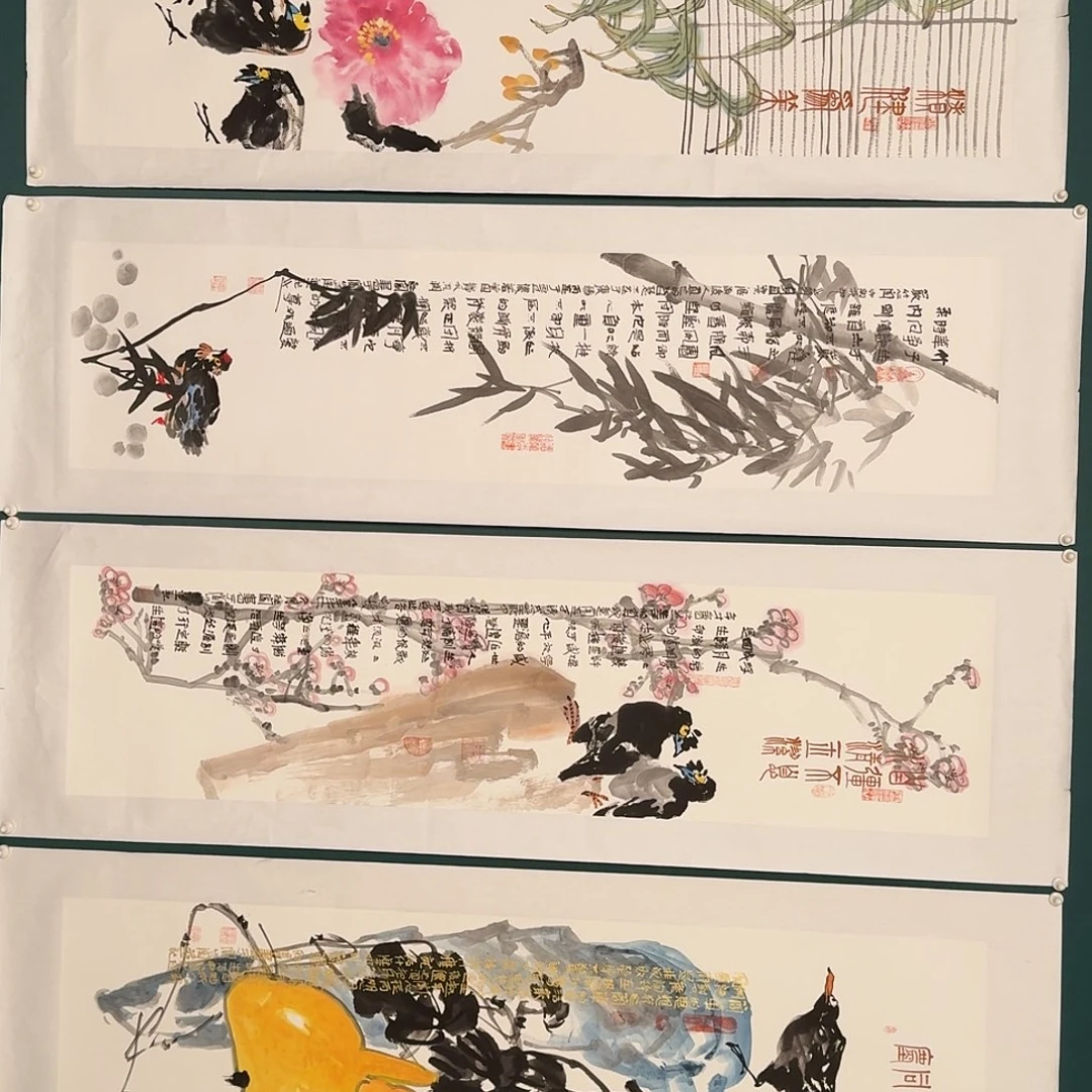 国画邹联富老师的作品
