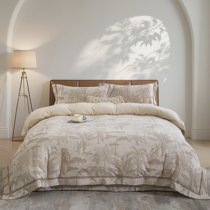 良品绘新款【棉麻合集】棉麻四件套母婴级清新淡雅柔软舒适四季通用