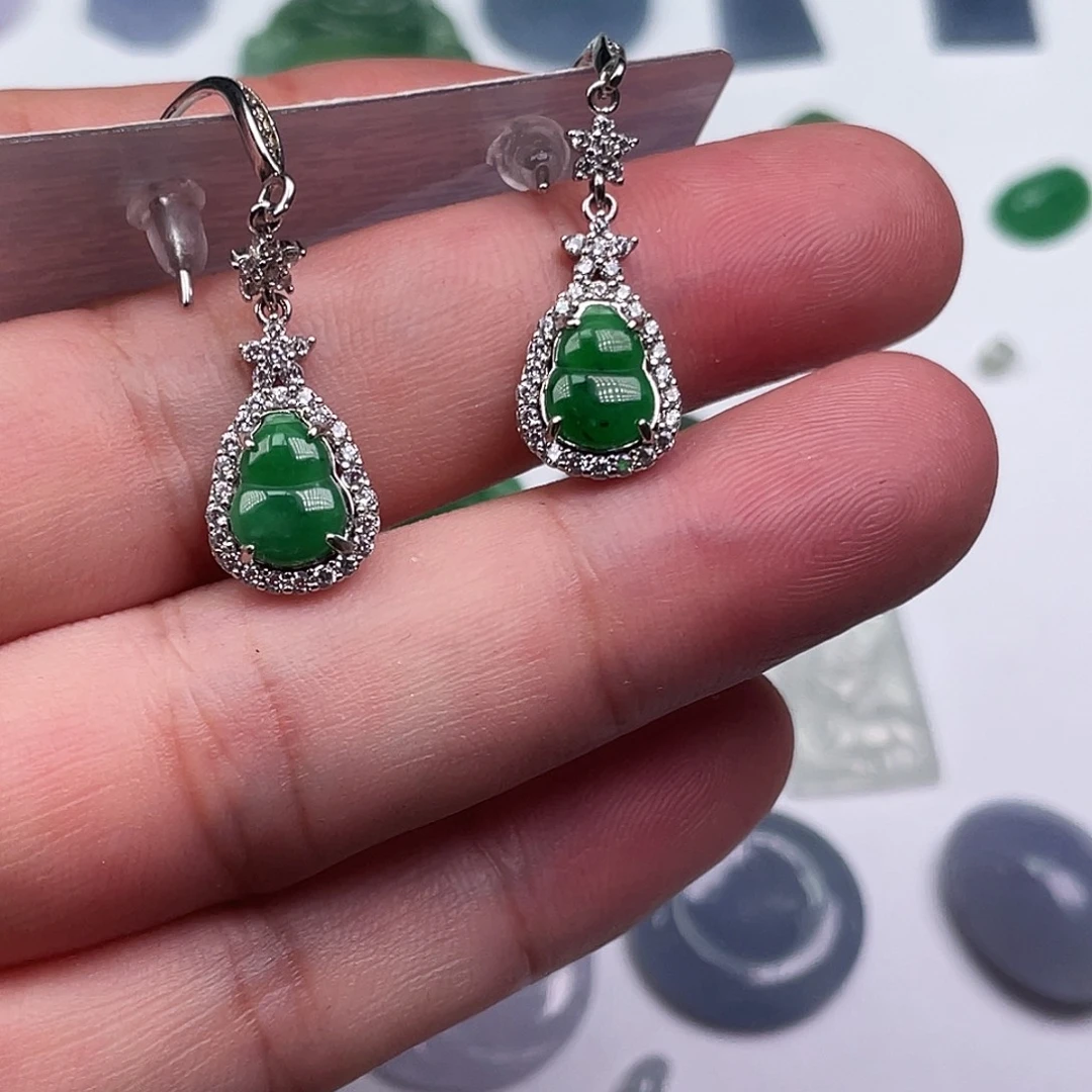 翡翠银S925镶嵌颈饰