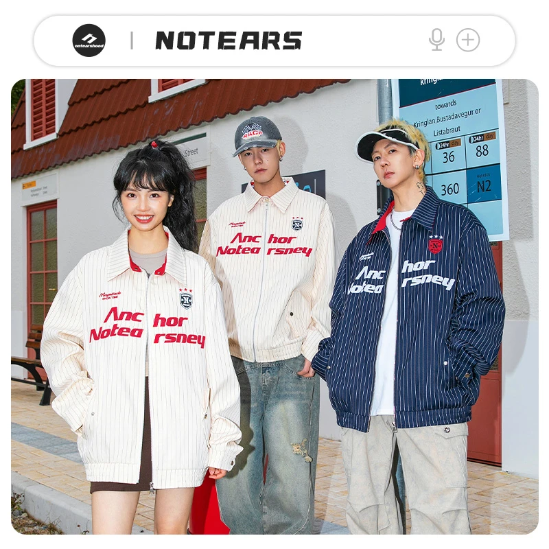 NOTEARS 2025美式潮流夹克早春外套情侣同款上衣6650