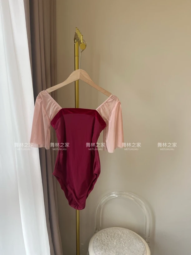 成人芭蕾舞练功服女形体体操训练演出连体服艺考高跨体服舞蹈服