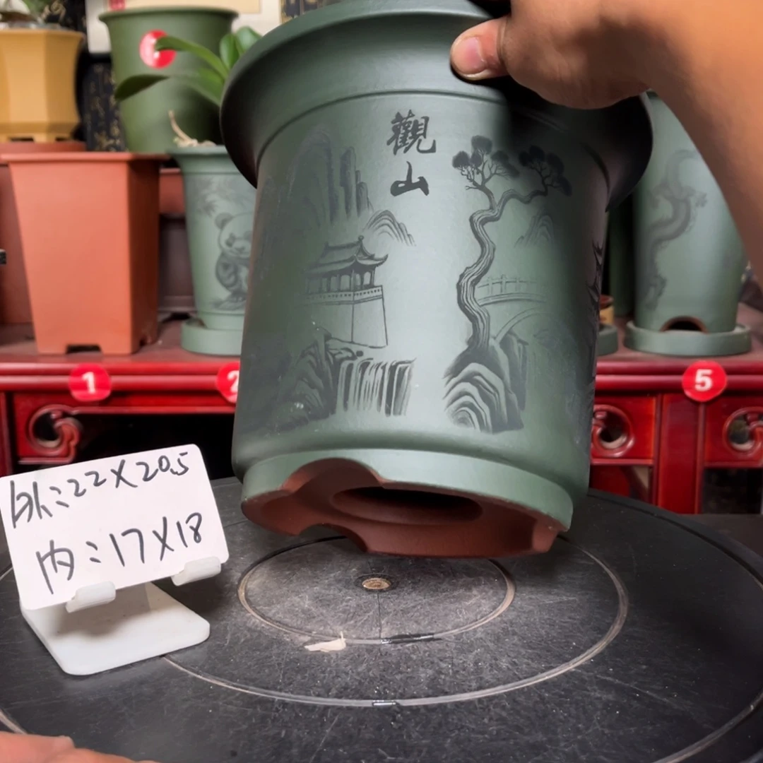紫砂花盆紫砂花盆