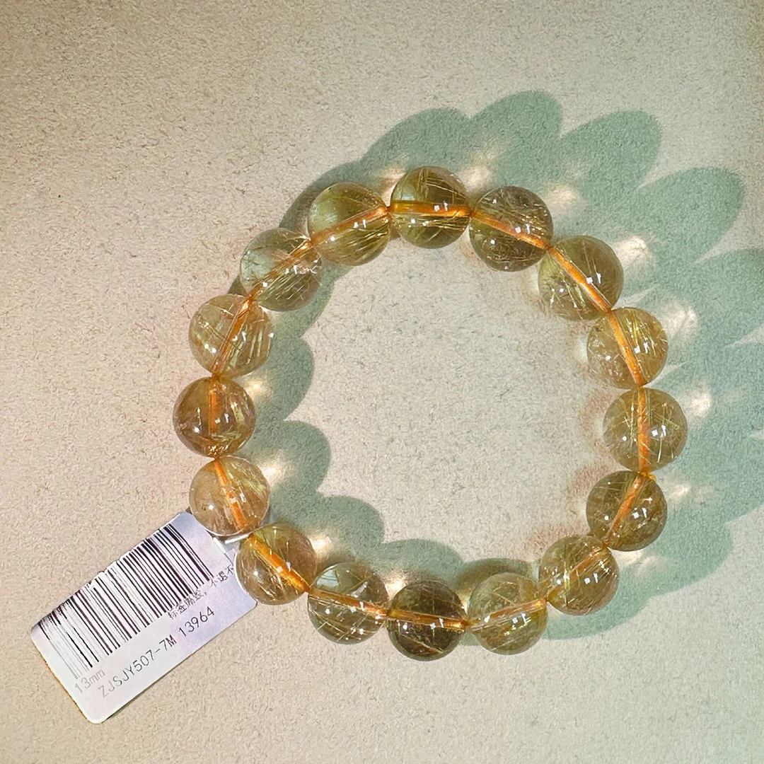 7A天然冰透维纳斯金发晶手链