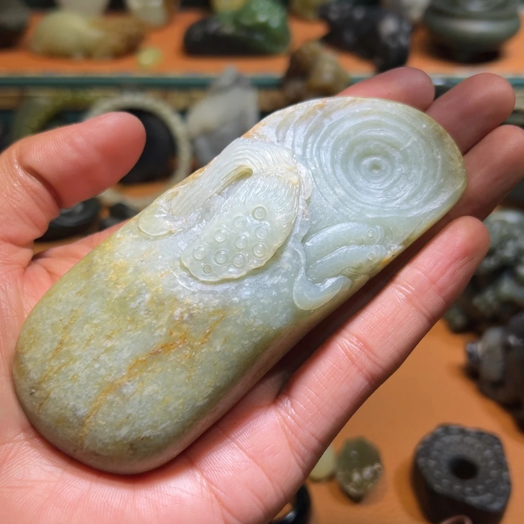 和田玉未镶嵌挂件