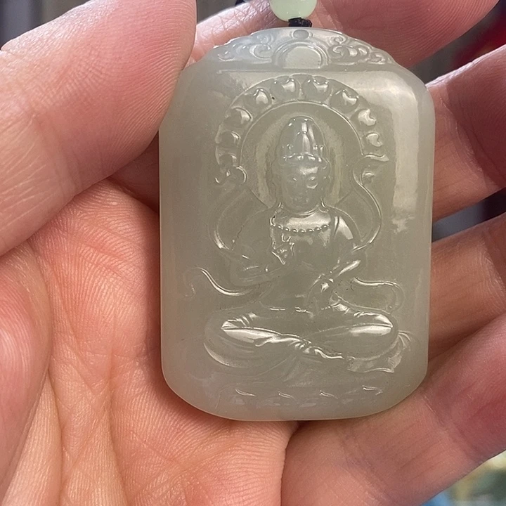 和田玉未镶嵌吊坠(不含链)