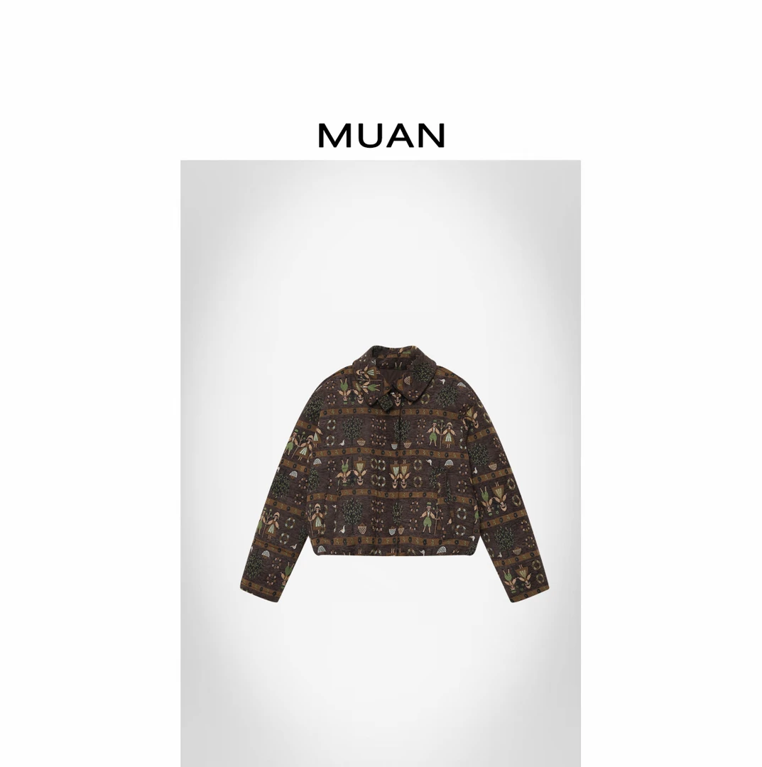 木岸MUAN：《阿勒泰羽绒服》定制复古高级90白鸭羽绒服D-MJ-F8357