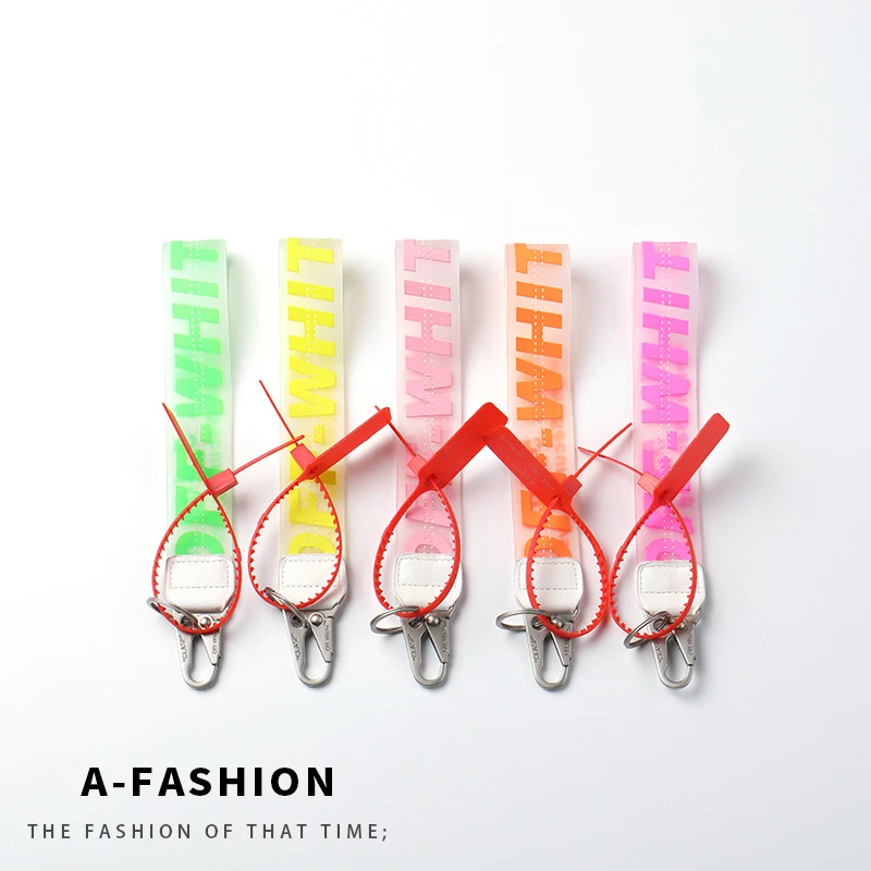 off钥匙扣PVC果冻字母牛仔裤包包手机相机箱包挂件