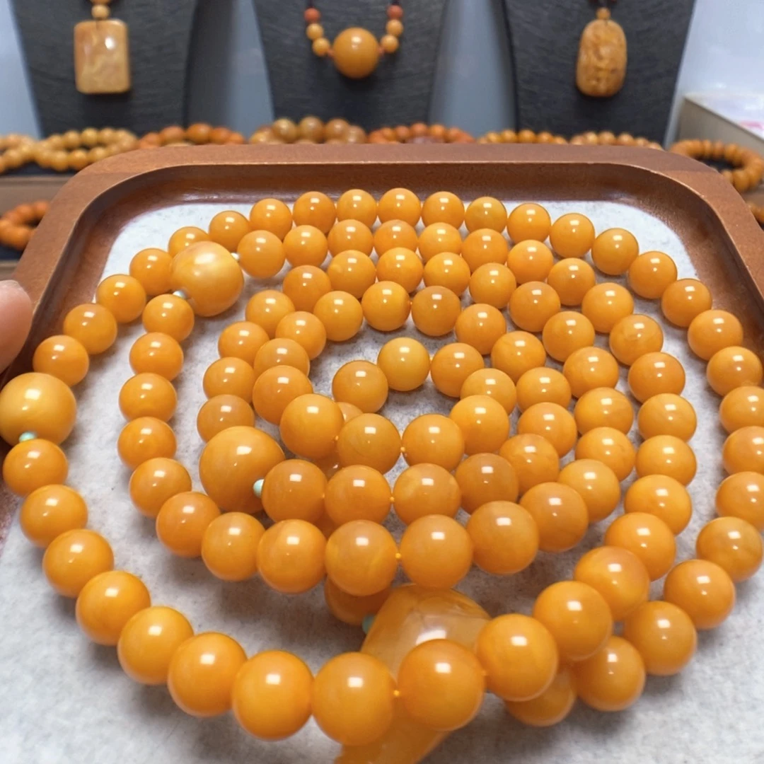 蜜蜡未镶嵌手串蜜蜡