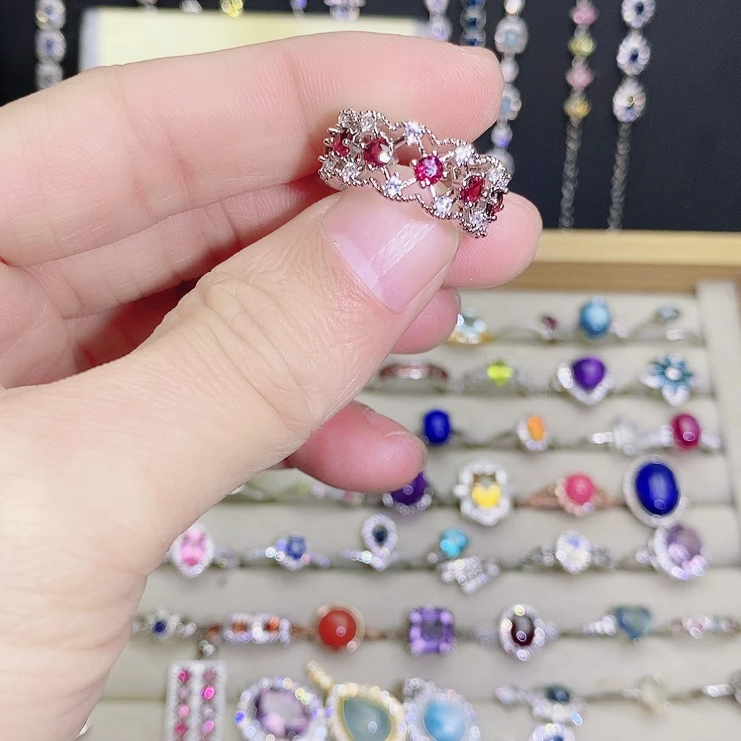 未镶嵌戒指石榴石（紫牙乌）