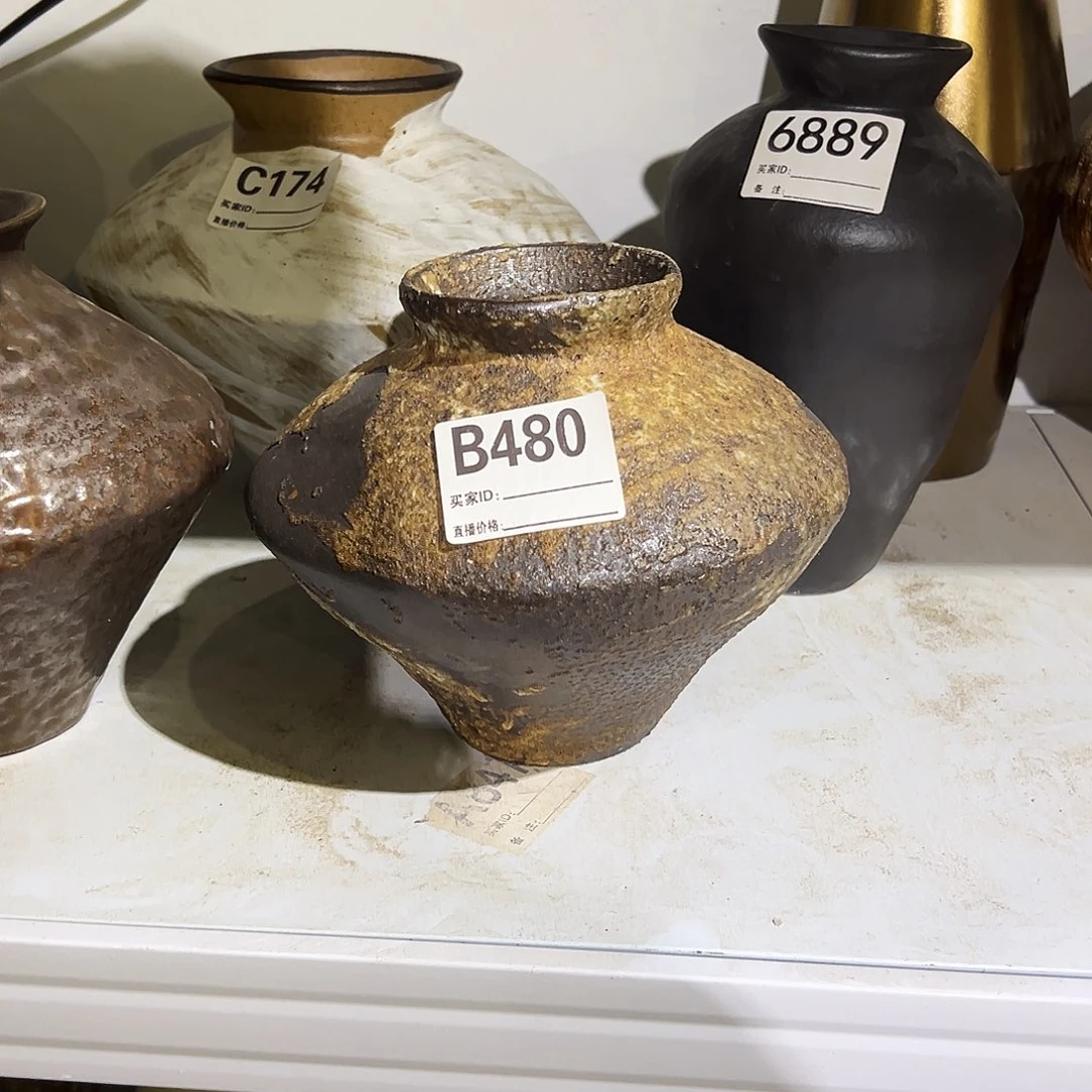 瓶B480高16口 6陶瓷花瓶无孔