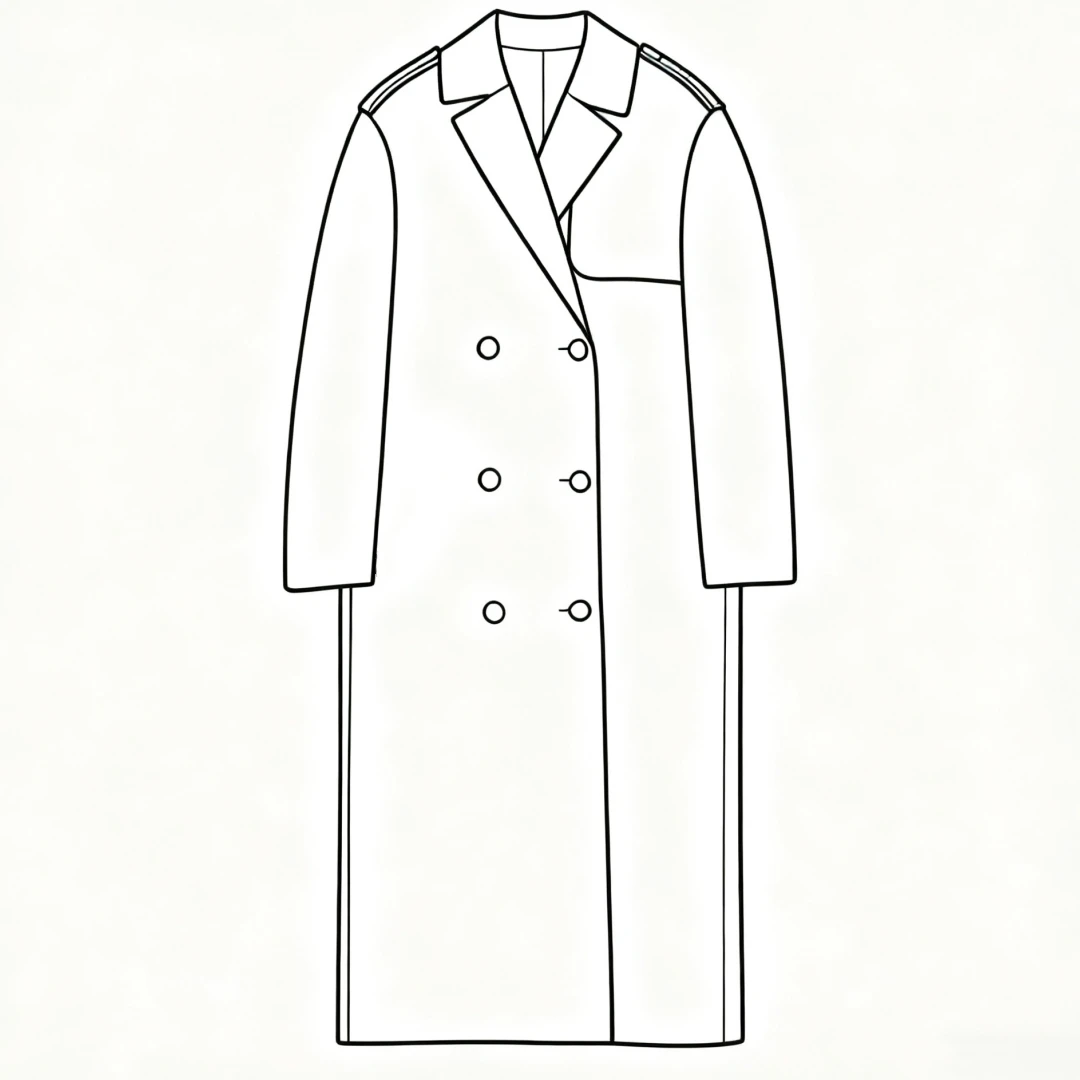 【MonTendre】 秋冬新款 T 羊毛山羊绒混纺双排扣翻领双面毛呢大衣