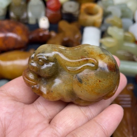 蛇纹石玉未镶嵌颈饰58