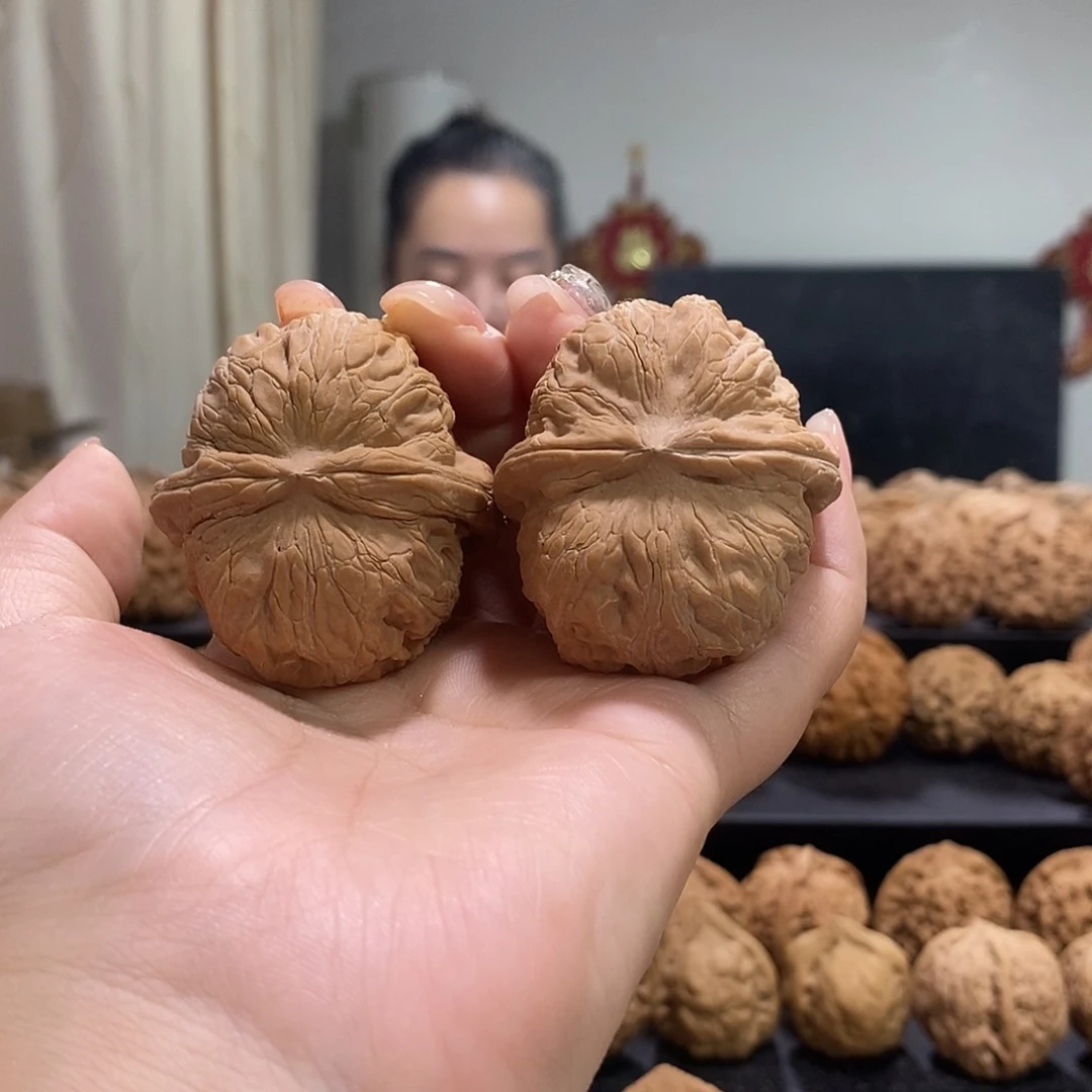 把件文玩核桃壮*平谷元宝有黄打底
