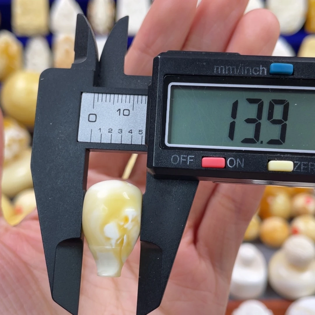 蜜蜡裸石未镶嵌琥珀蜜蜡三通配饰