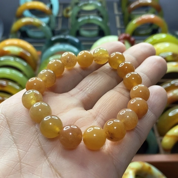 蛇纹石玉手镯未镶嵌香*