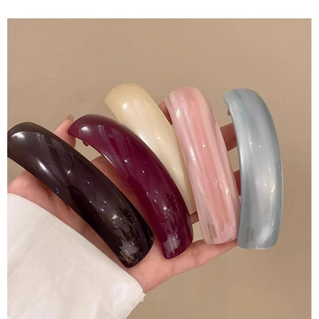 【Muusu】新款醋酸弹簧夹女后脑勺发夹高级感气质发饰