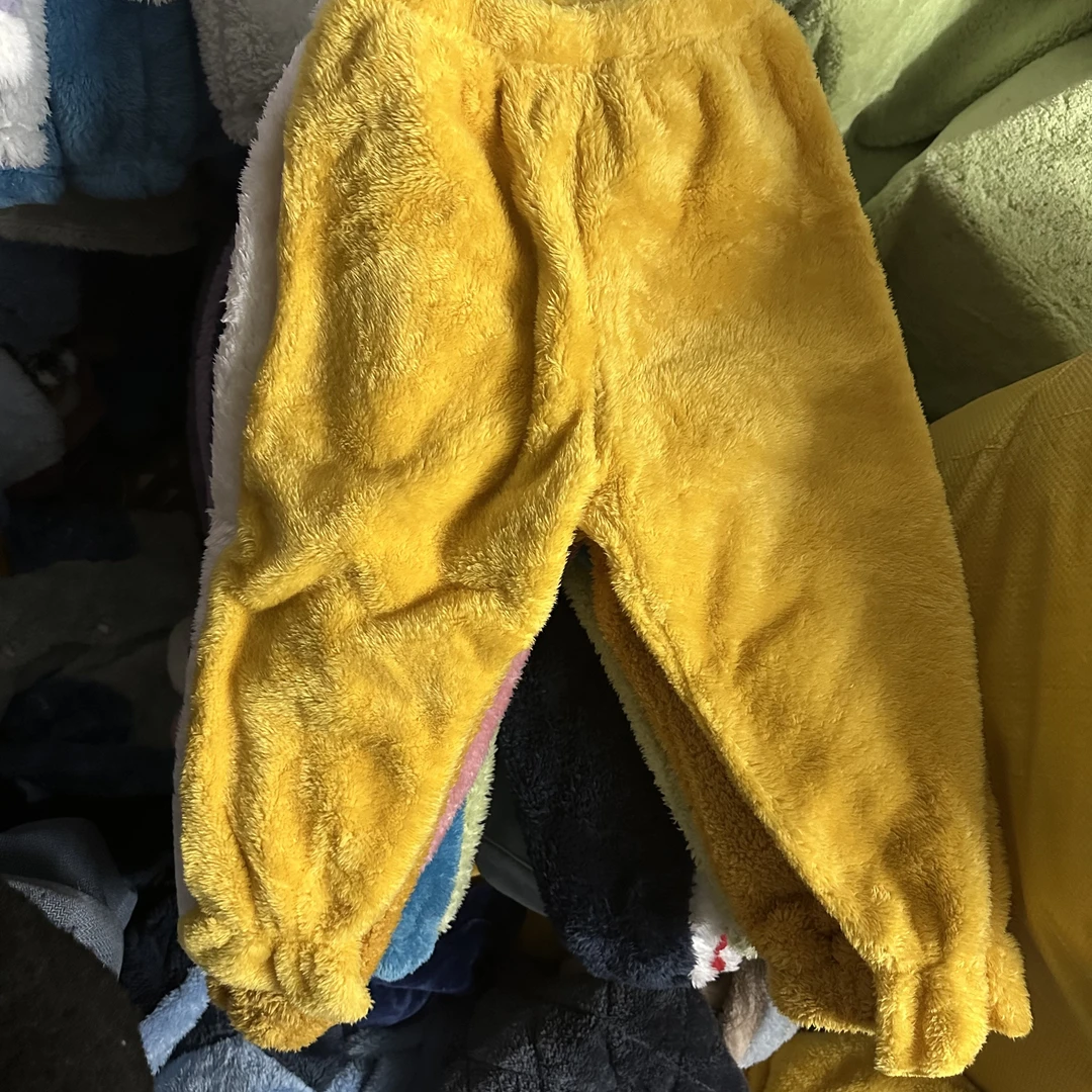 儿童睡裤加厚法兰绒冬季保暖裤男童女童宝宝中大童防寒家居裤