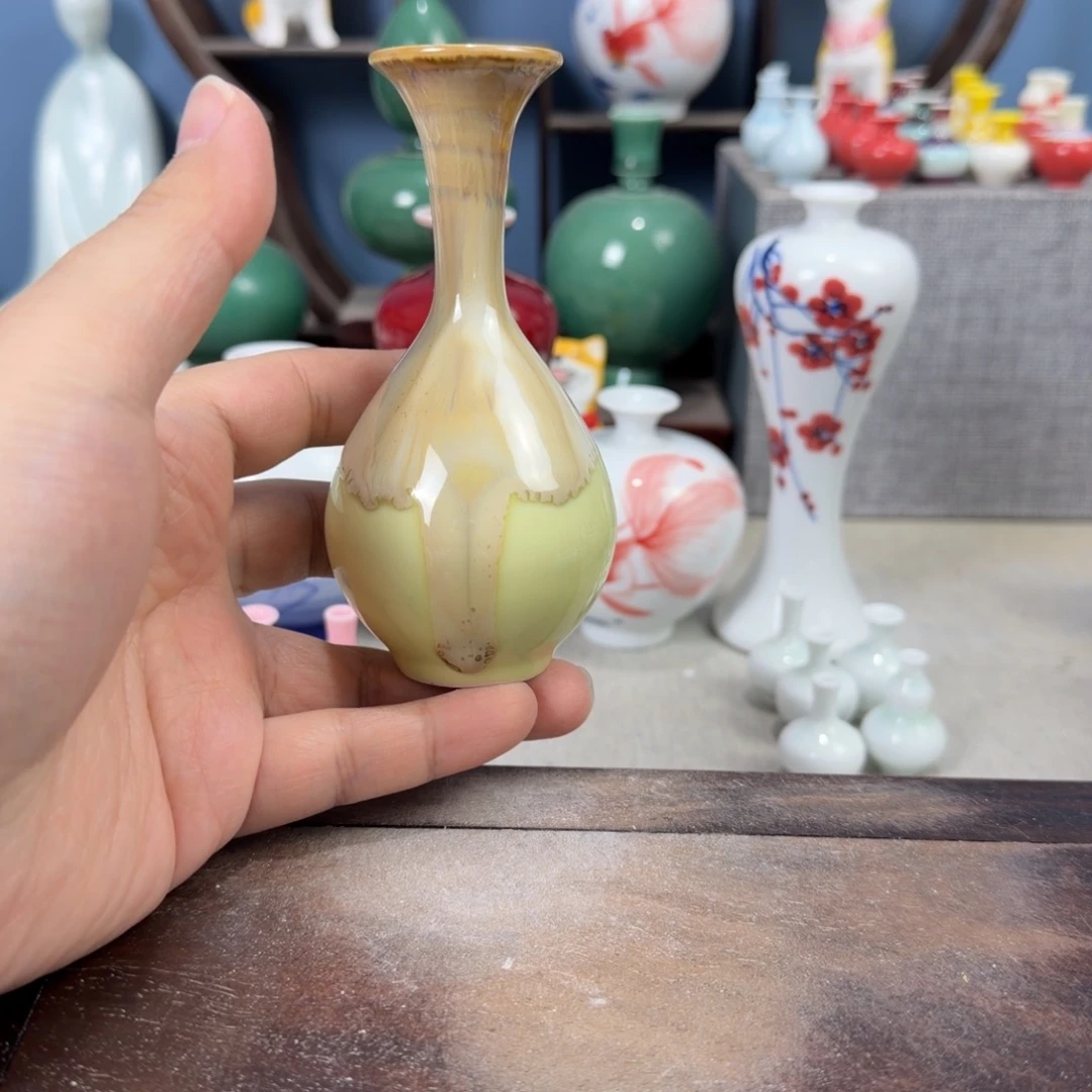 陶瓷手工小花器摆件