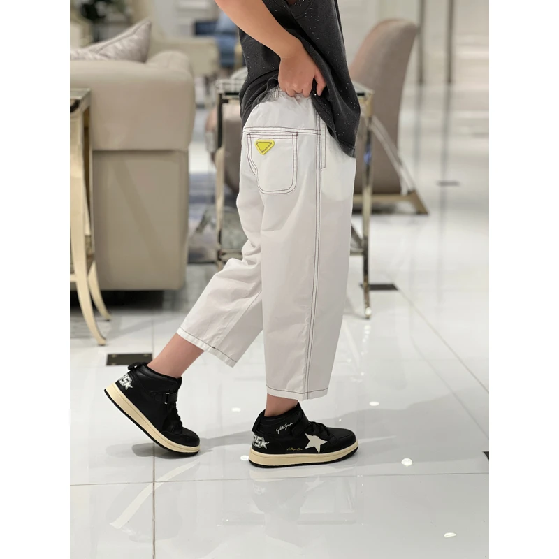 -潮牌童装定制“高端绅士”儿童七分休闲裤39712