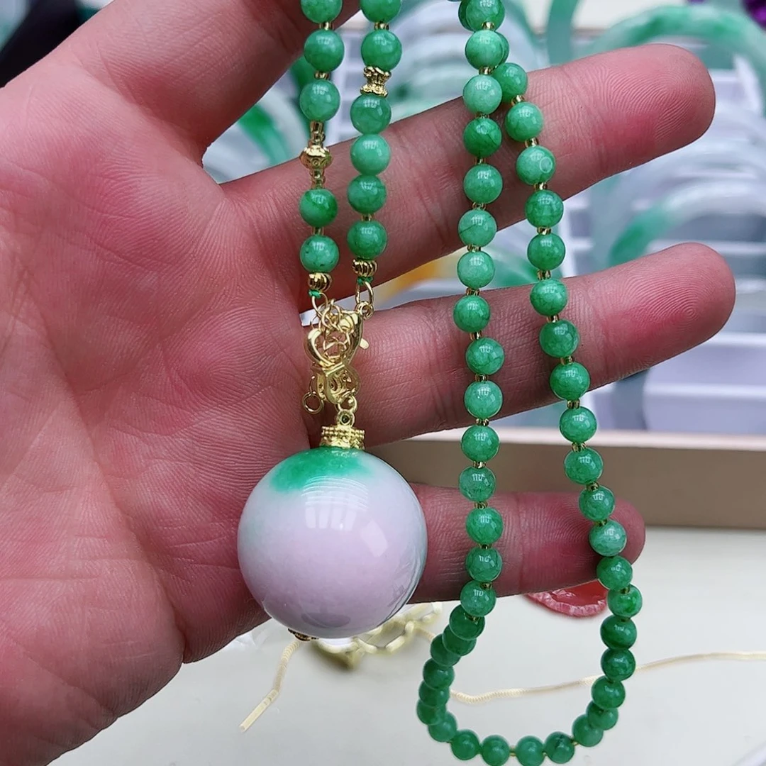 翡翠吊坠(赠链)银S925镶嵌