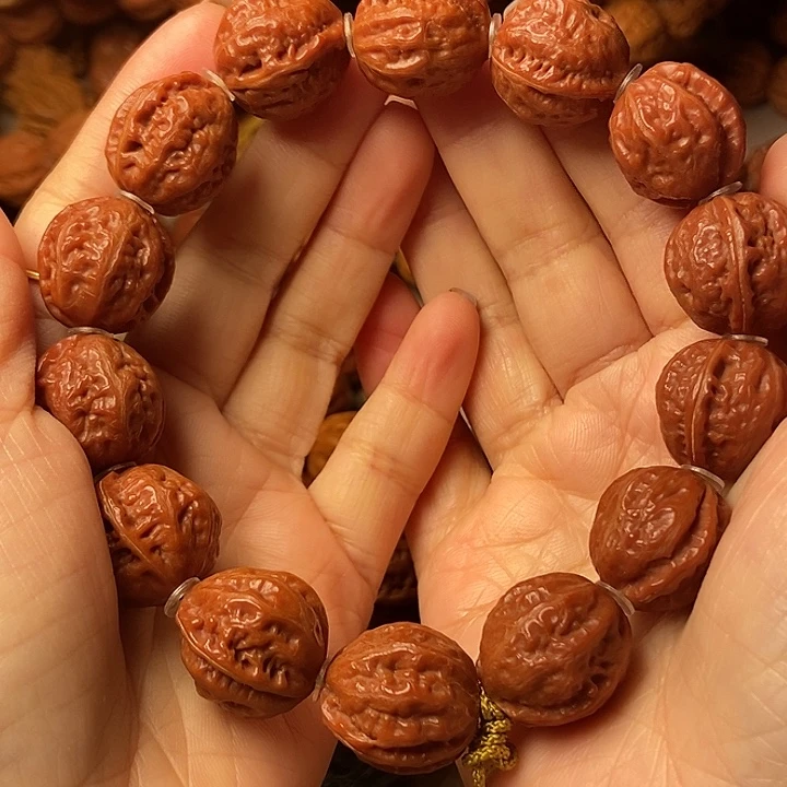 文玩核桃手串小粗筋八棱